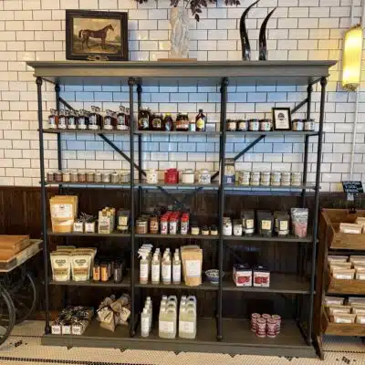 Dry Branch Farm Market in downtown Danville, Kentucky stocks a number of dry goods and other products.